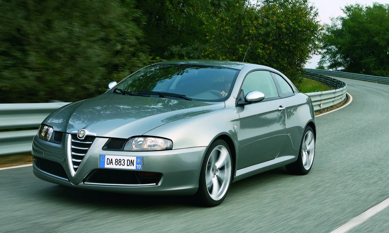 Дорога, поворот, авто, Alfa-Romeo-GT-Q2