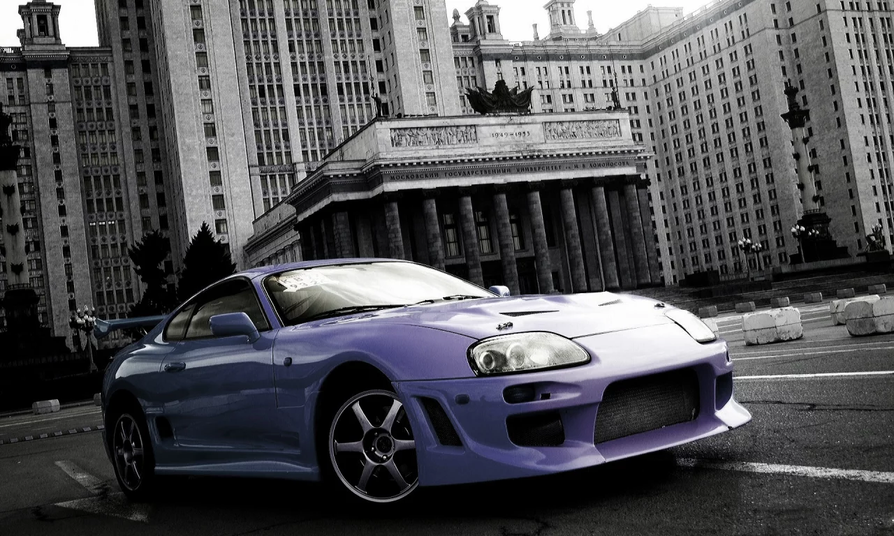 Здание, МГУ, авто, Toyota-Supra