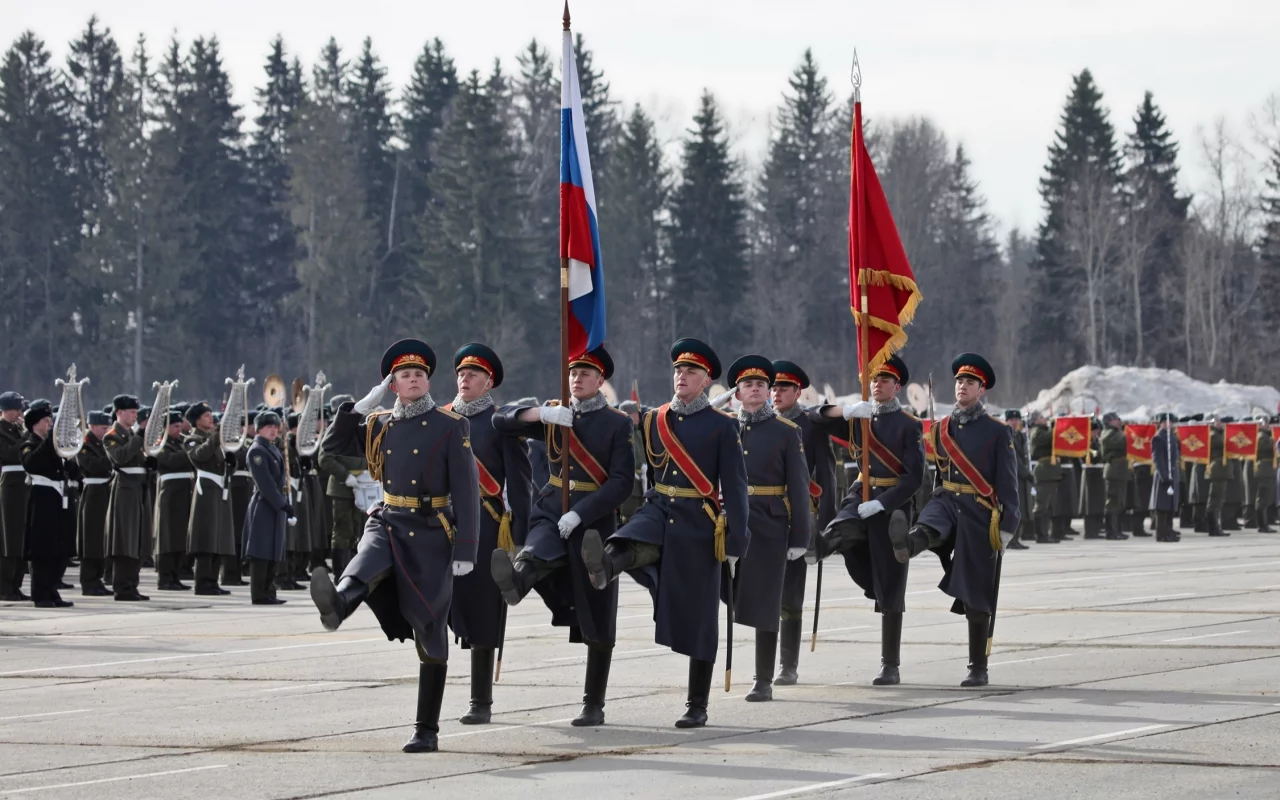 парад, честь, флаг, марш, россия, военные
