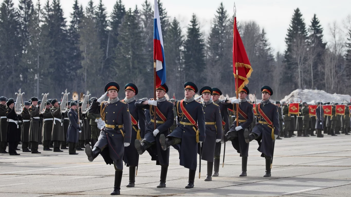 парад, честь, флаг, марш, россия, военные