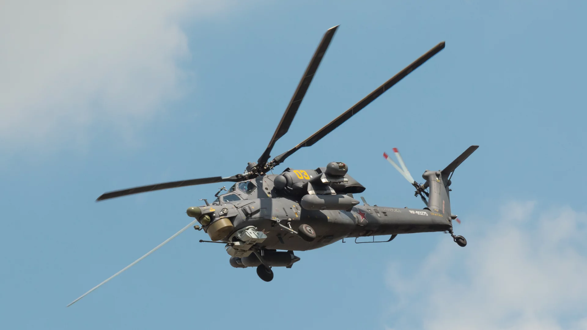 полёт, mi-28, ударный, небо, вертолёт, российский