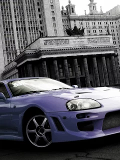Здание, МГУ, авто, Toyota-Supra