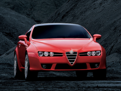 Горы, уголь, авто, Alfa-Romeo Brera, 2005
