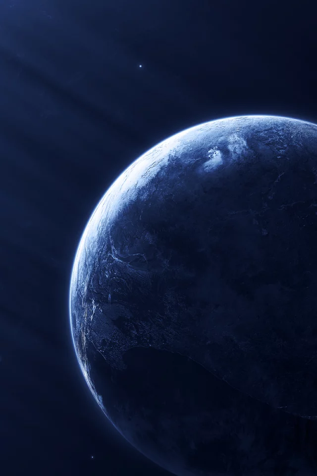 light effect, blue, planets, dark, sci fi