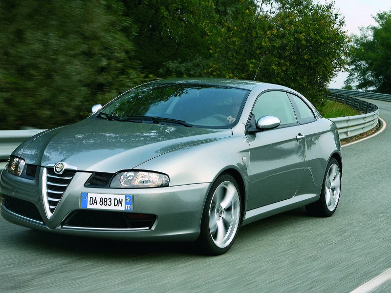 Дорога, поворот, авто, Alfa-Romeo-GT-Q2
