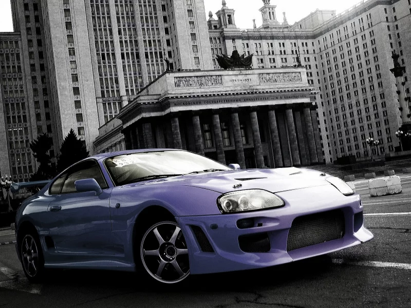 Здание, МГУ, авто, Toyota-Supra