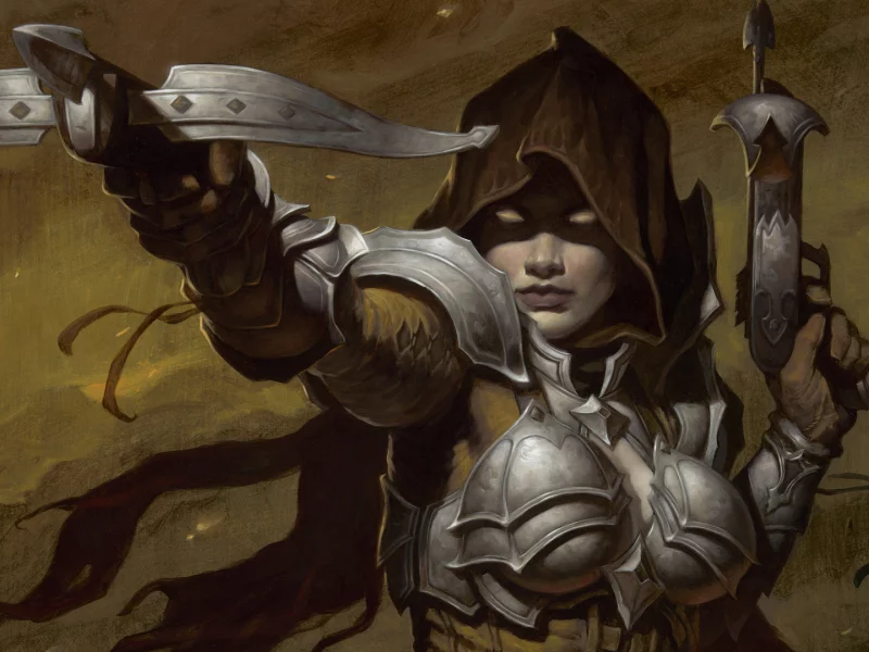 арбалет, demon hunter, охотник на демонов, женщина, diablo 3