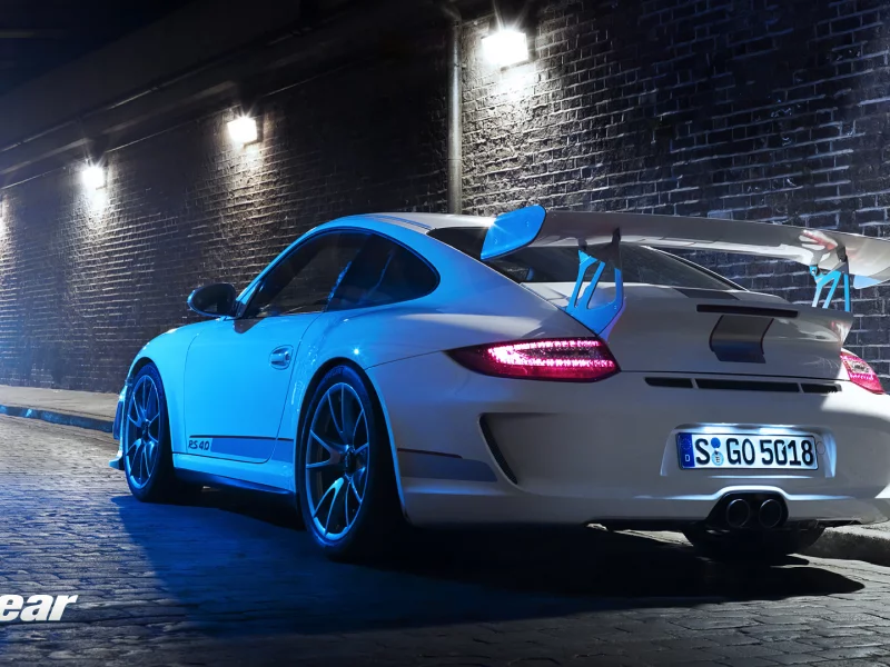 Porsche, 911, Top Gear, Белый, Ночь