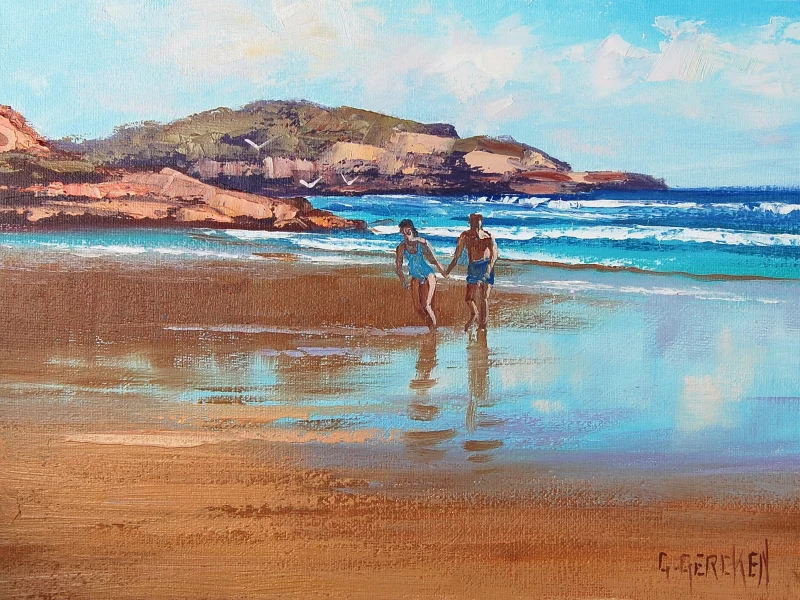 рисунок, beach study, artsaus, арт