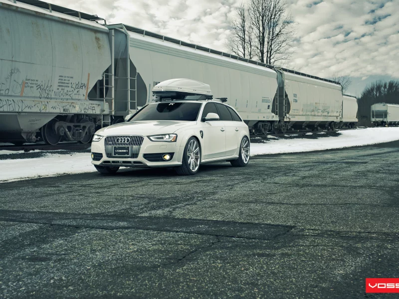 Audi, Vossen, Белый, Асфальт