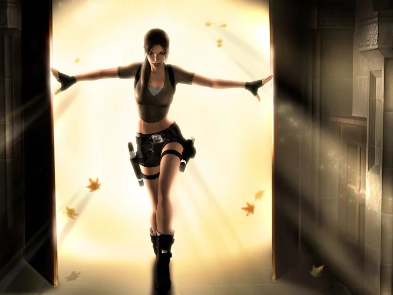 tomb raider, фантастика, пистолеты, лара крофт, девушка