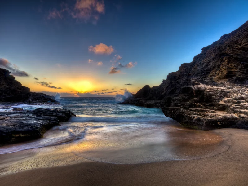 beach, sand, sky, nature, ocean, landscape, sunset, scenery, sky, sunrise, beautiful, sun