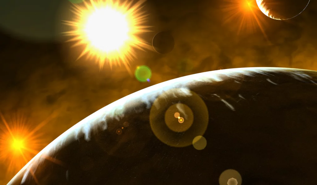 light, star, sci fi, sun, planet