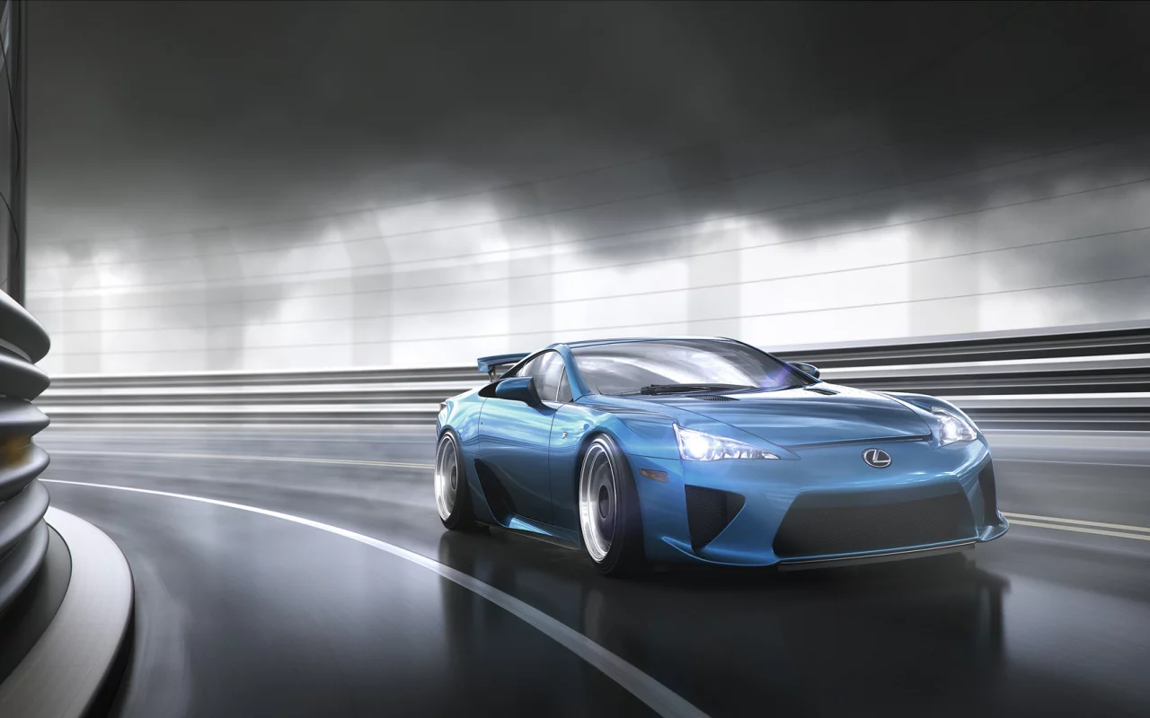 lexus lfa, лексус, в движении