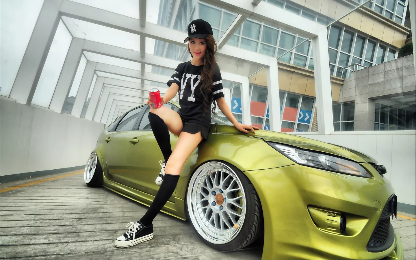 авто, девушка