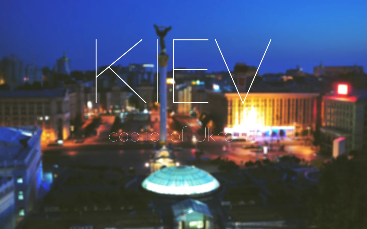 город, украина, ночной, киев