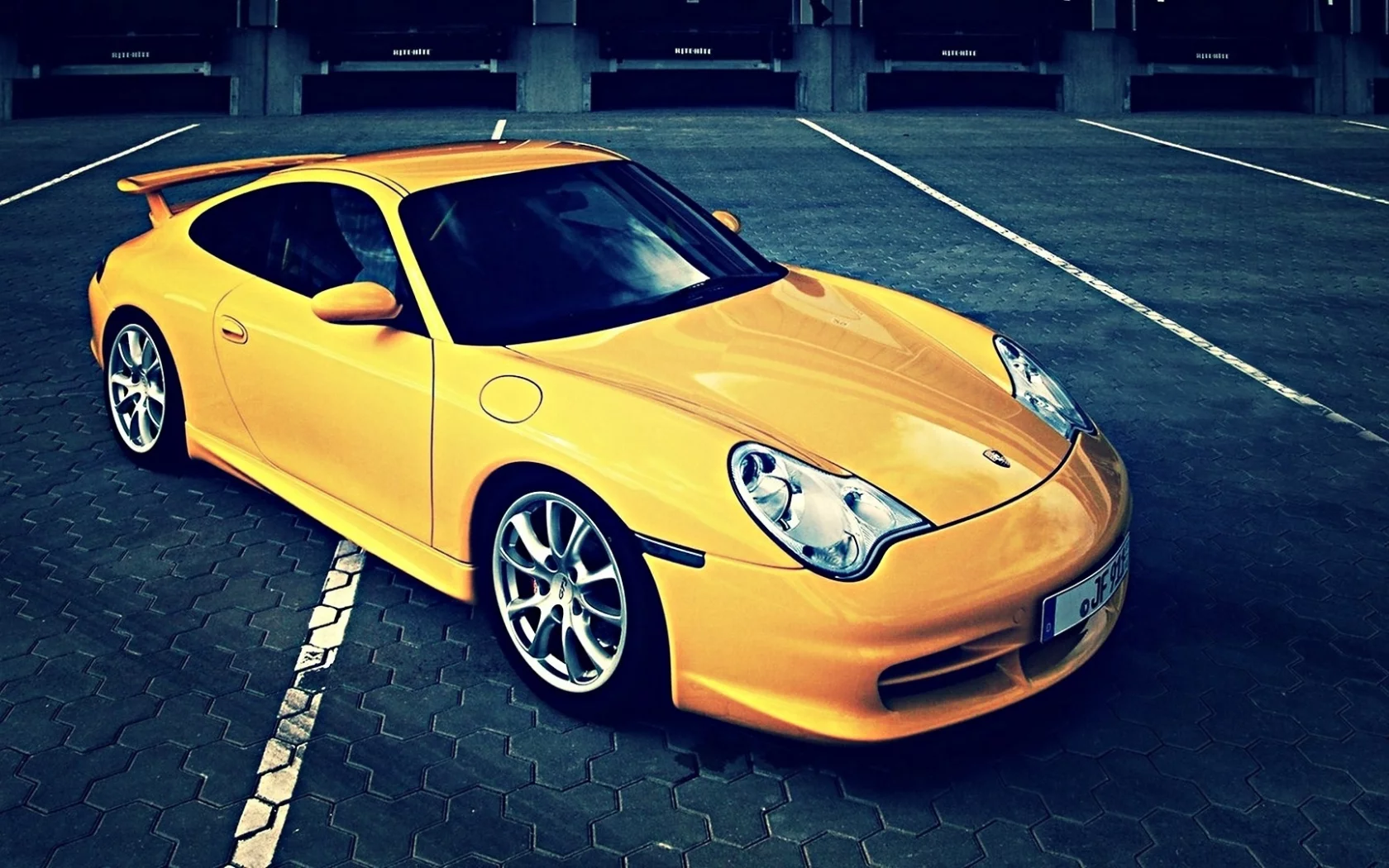 желтая, 911, porsche