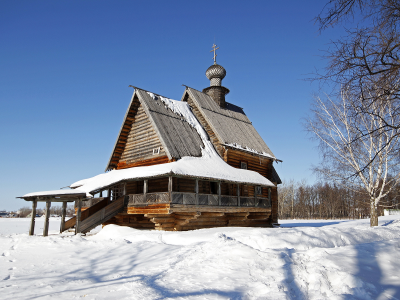 Россия, зима, молильный дом, Суздаль.