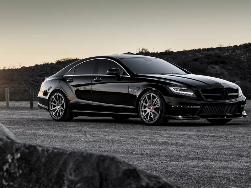 amg, mercedes-benz cls 63, black, мерседес, tuning, автообои, vorsteiner