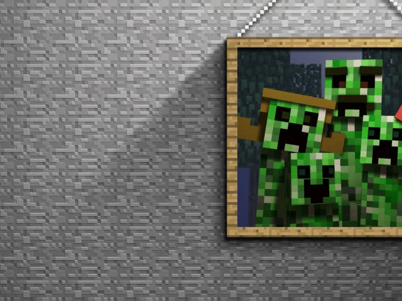 майнкрафт, камень, creeper, картина, minecraft, крипер