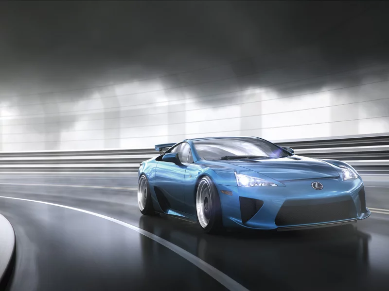 lexus lfa, лексус, в движении