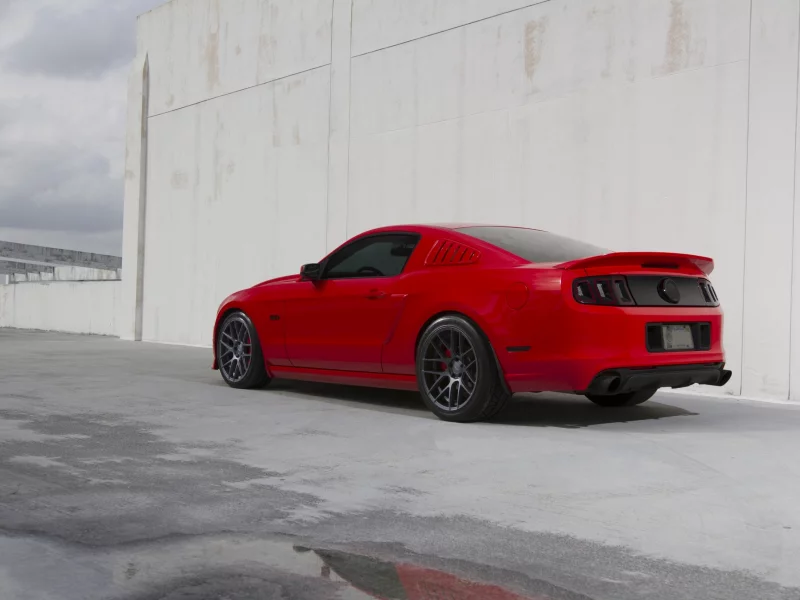 Ford, Красный, mustang, gt5.0