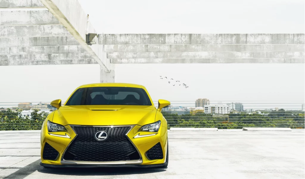 lexus, желтый