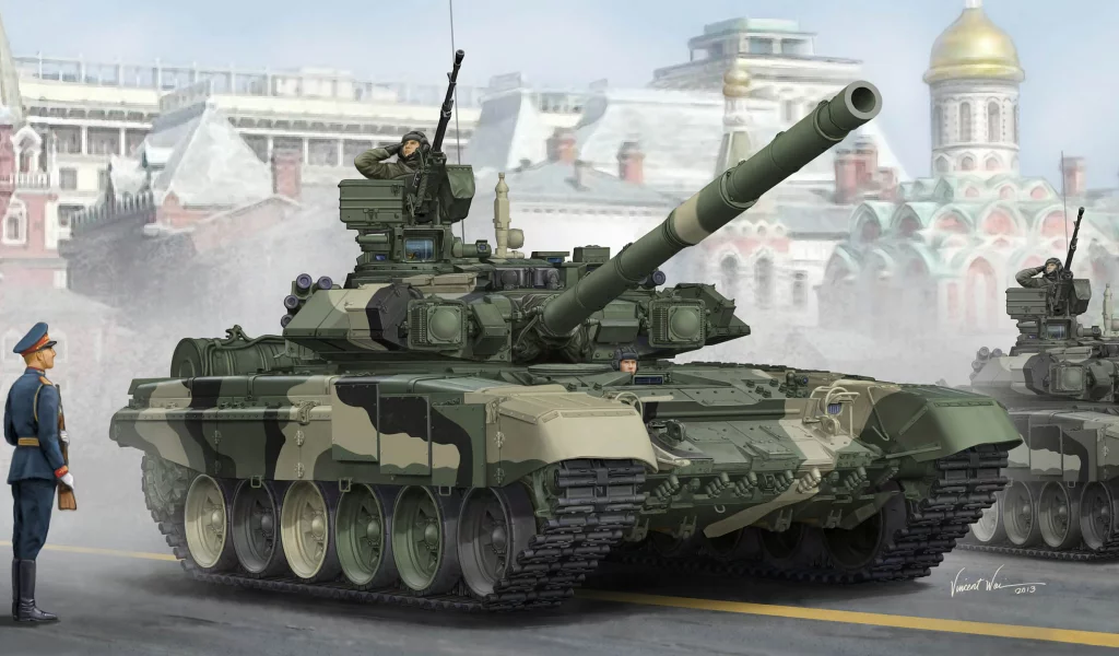 танк, 125-мм, арт, российский, калибр, т-90а, обт