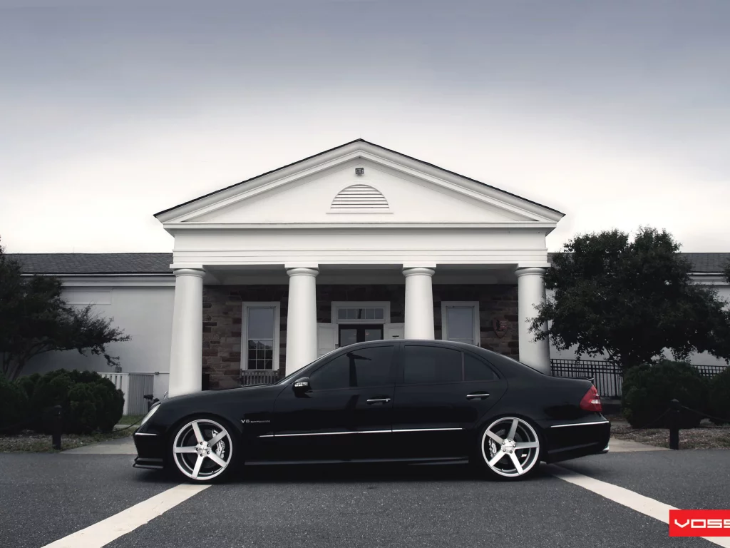 vossen, mercedes benz, black, amg, e class, w211