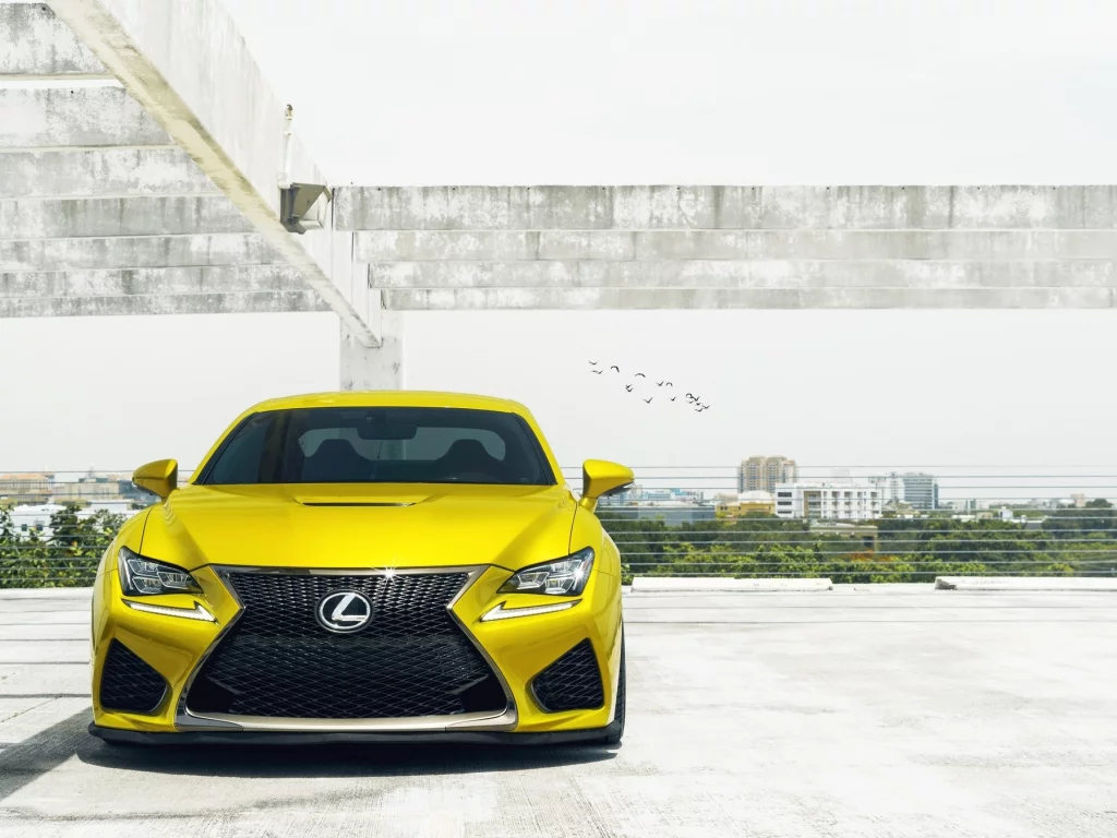 lexus, желтый