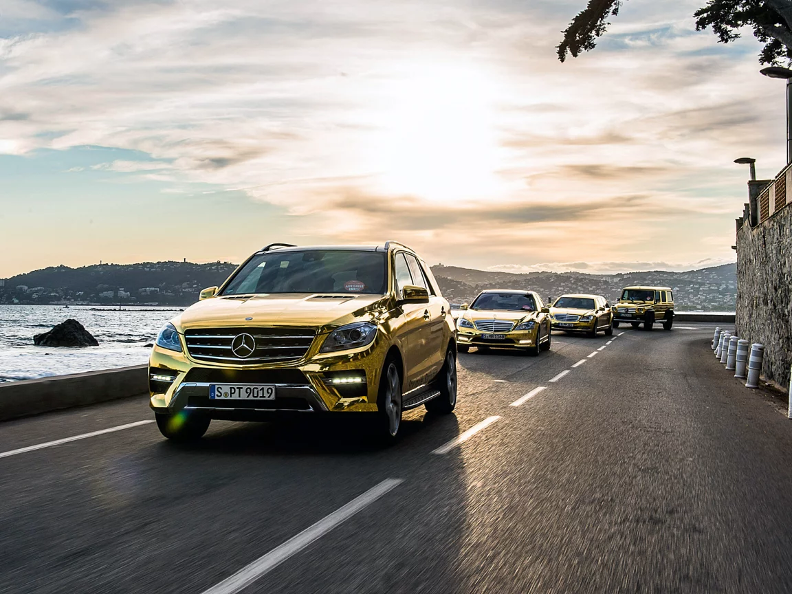 Авто, Mersedes-Benz-M-class, дорога, горы, фестиваль, Канн.