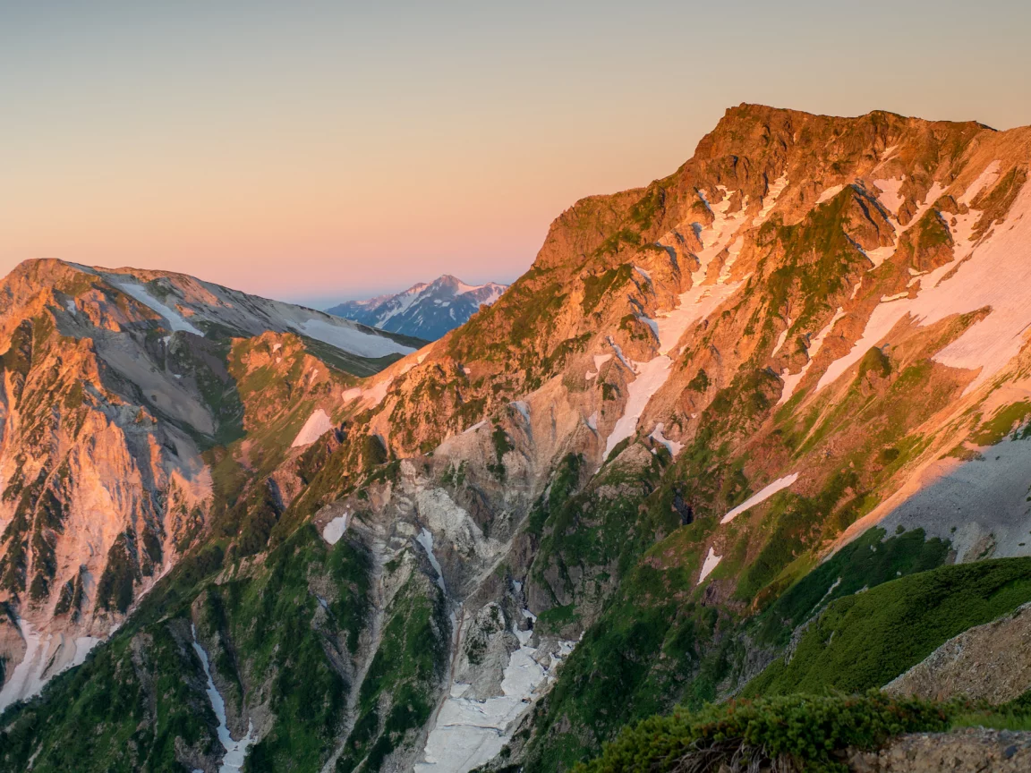 горы, вечер