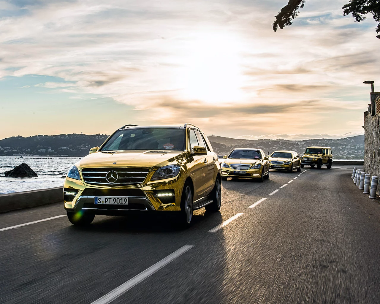 Авто, Mersedes-Benz-M-class, дорога, горы, фестиваль, Канн.