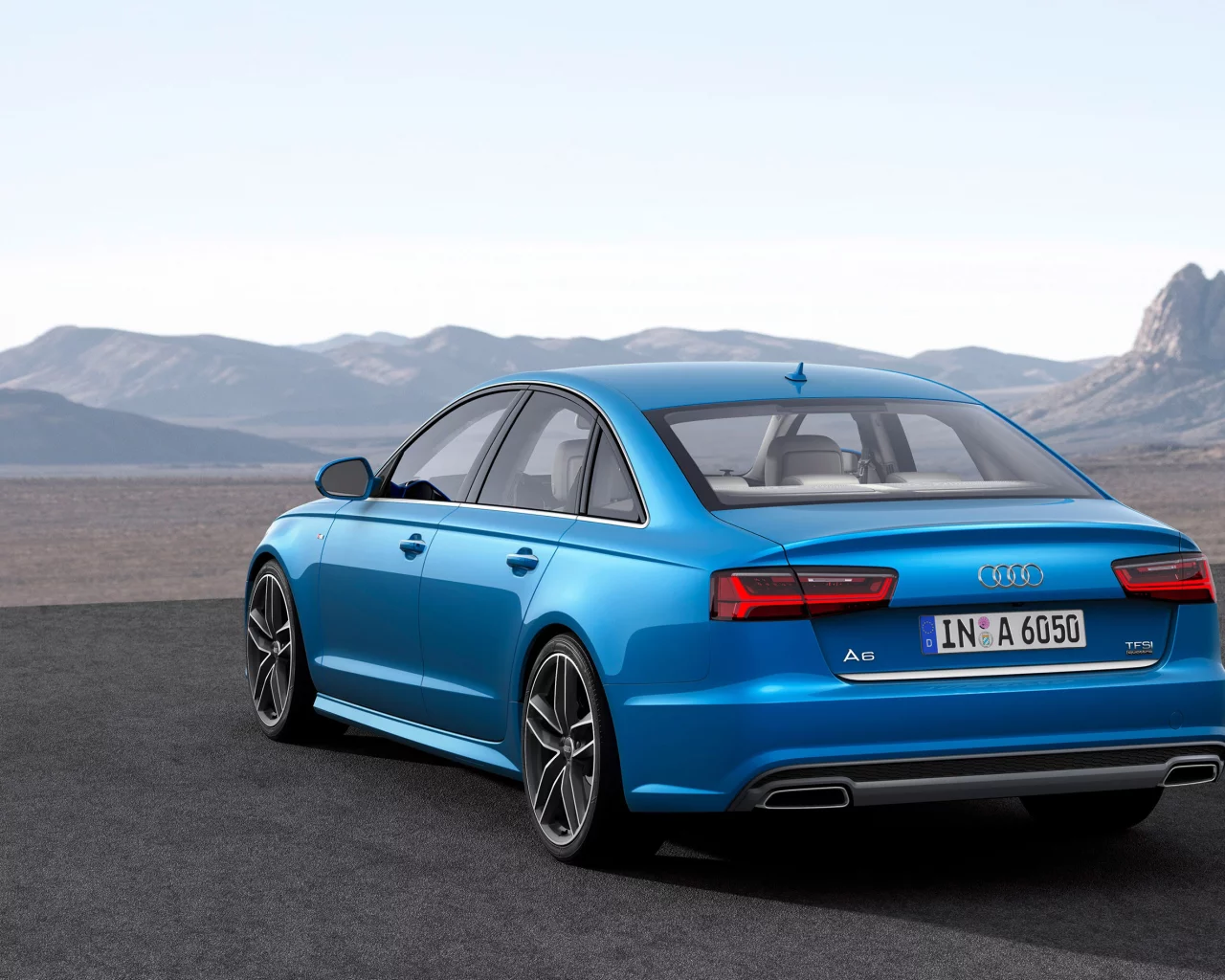 Audi, A6, Back, 2016