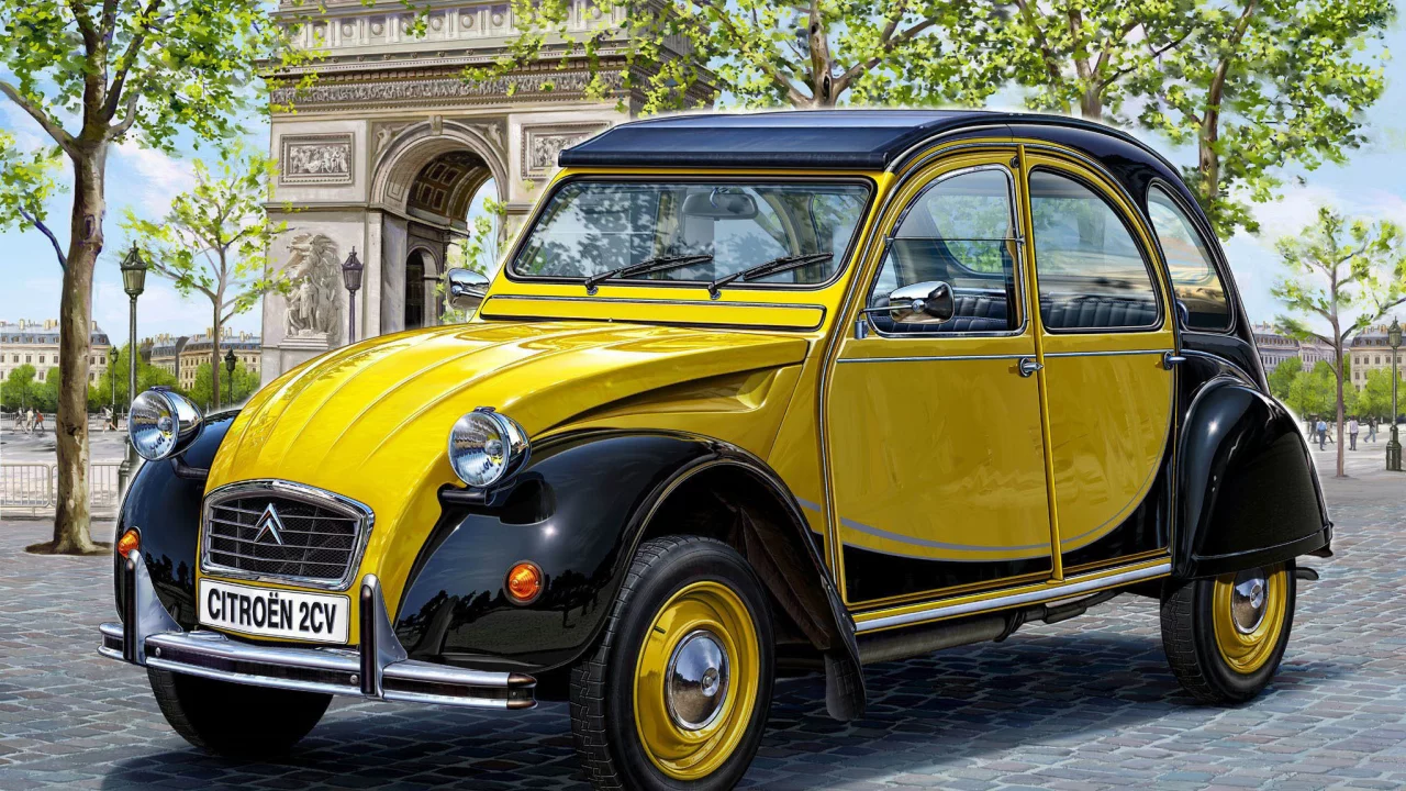 ситроен, citroen, deux, микролитражный, арт, 2cv, автомобиль