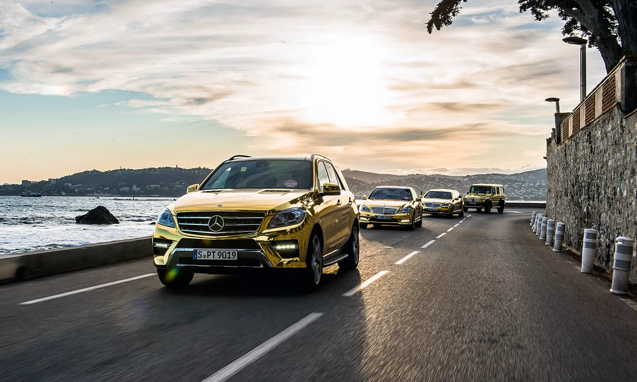 Авто, Mersedes-Benz-M-class, дорога, горы, фестиваль, Канн.