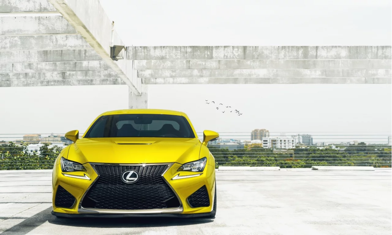 lexus, желтый