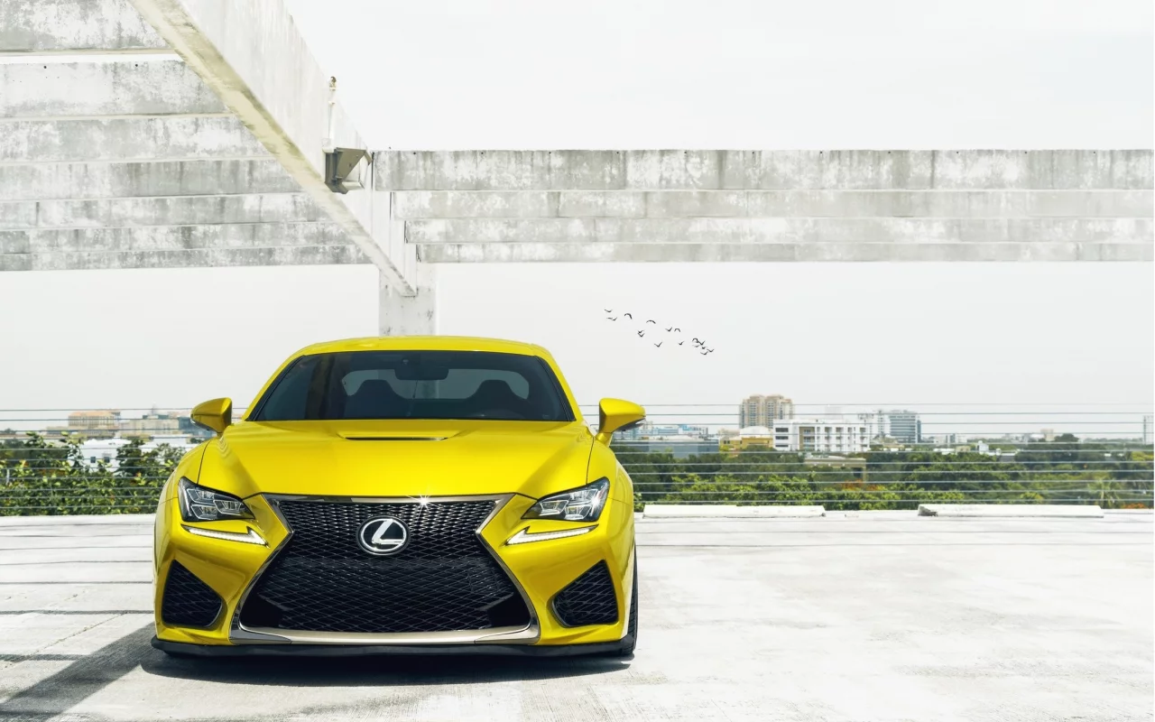 lexus, желтый