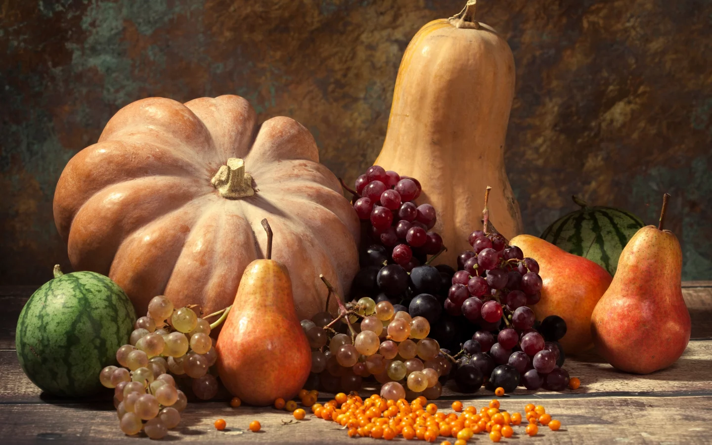 autumn, harvest, still life, fruits, leaves, pumpkin, nuts, осень, дистья, урожай, тыква
