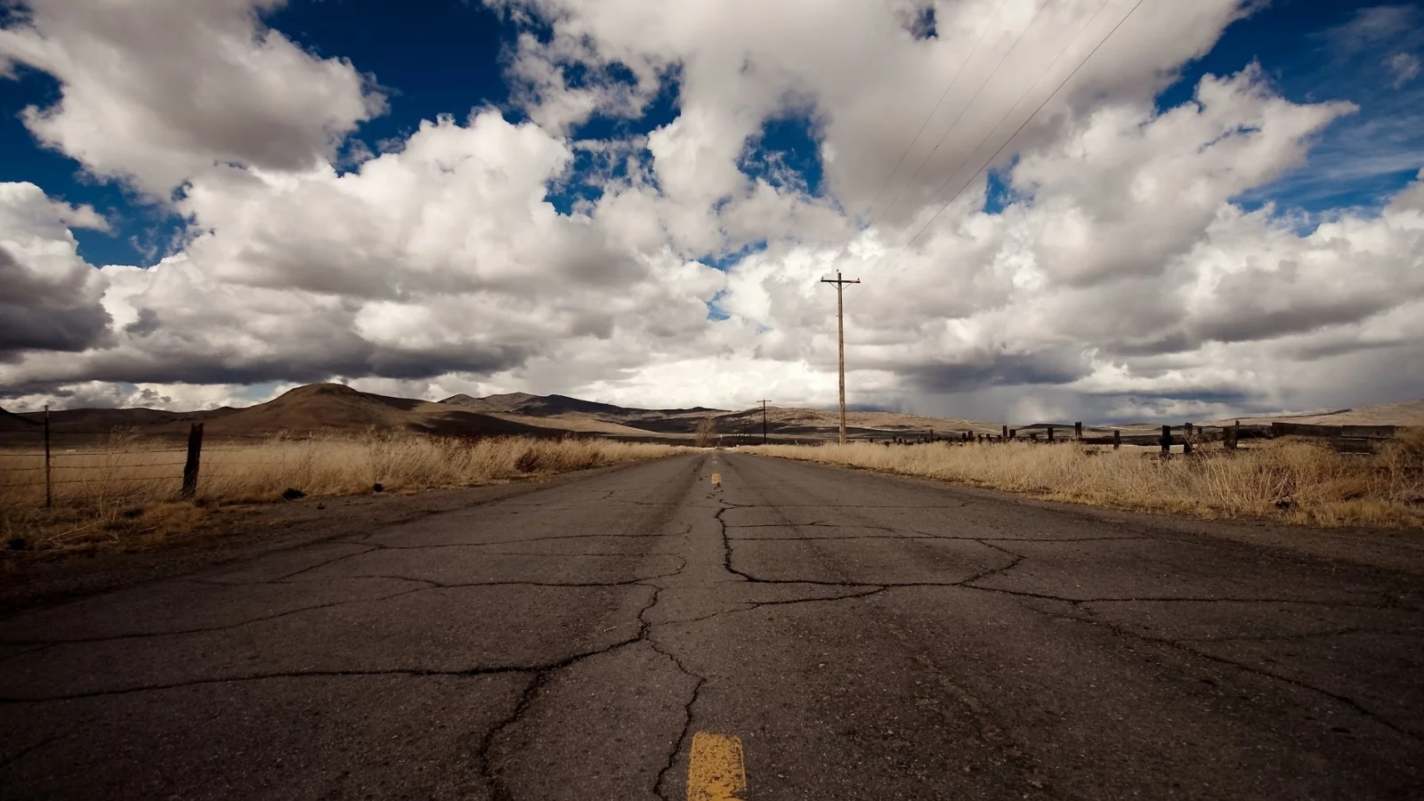 Asphalt, Gound, Sky, Couds, Roud