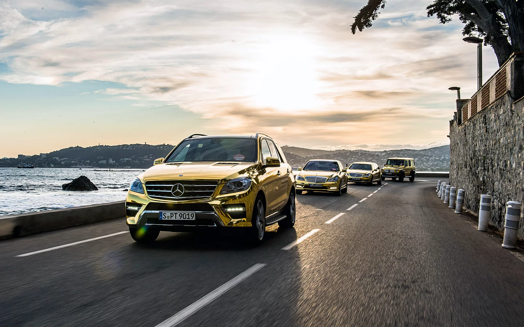 Авто, Mersedes-Benz-M-class, дорога, горы, фестиваль, Канн.