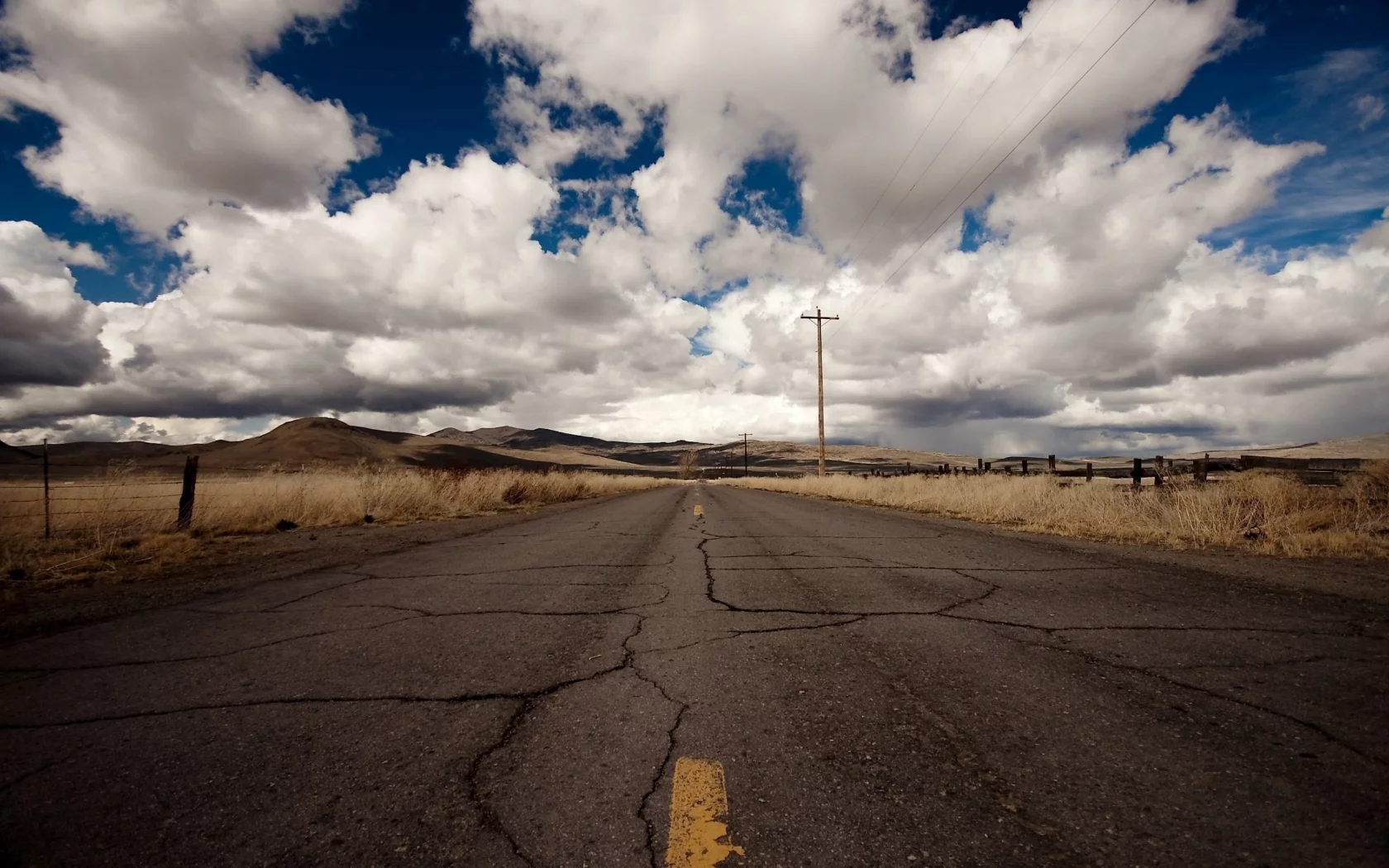 Asphalt, Gound, Sky, Couds, Roud