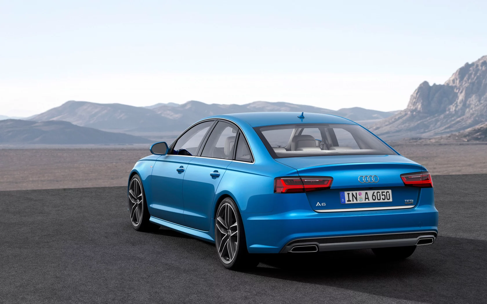 Audi, A6, Back, 2016