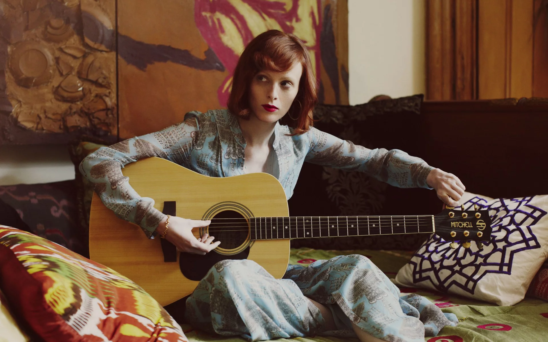 журнал, гитара, фотосессия, the edit, karen elson