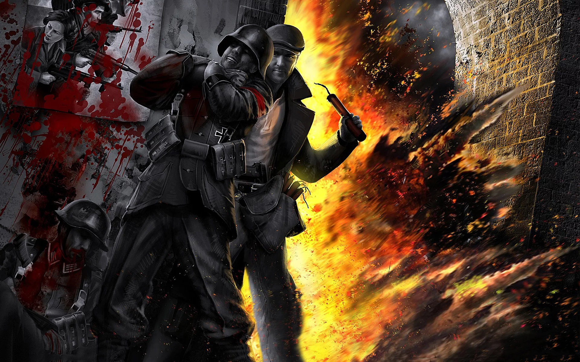 Игра, The Saboteur, герой, взрыв, убийство.