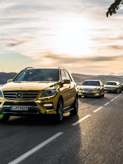 Авто, Mersedes-Benz-M-class, дорога, горы, фестиваль, Канн.