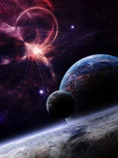 lights, galaxies, planets, star, stars
