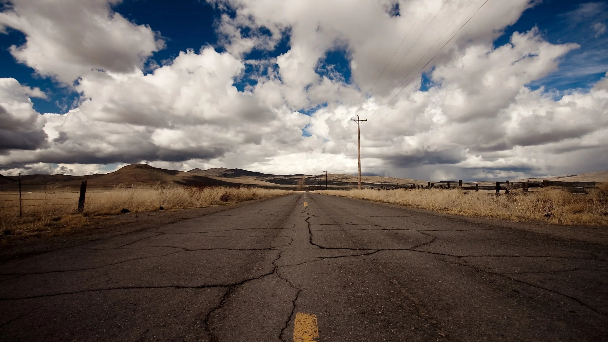 Asphalt, Gound, Sky, Couds, Roud
