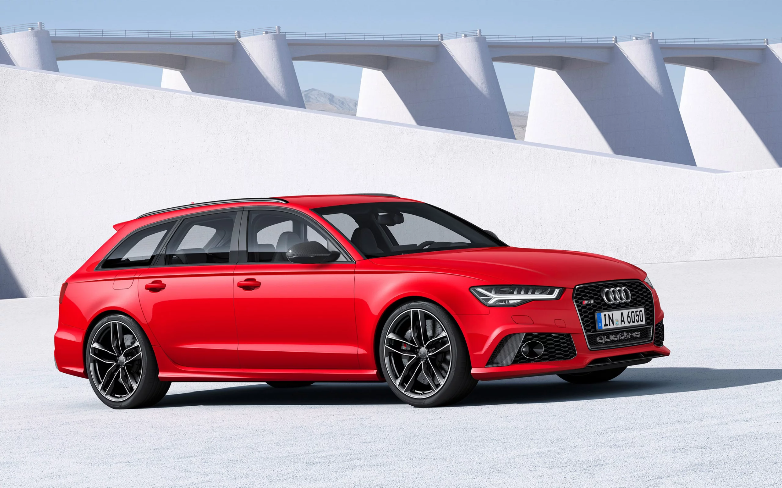 Audi, RS6, Front, Red, 2016