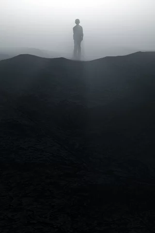 тень, силуэт, человек